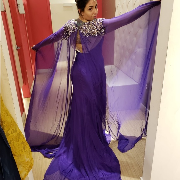 Game of Thrones Cape Dress - Queens Style Sz 12 - Picture 2 of 8